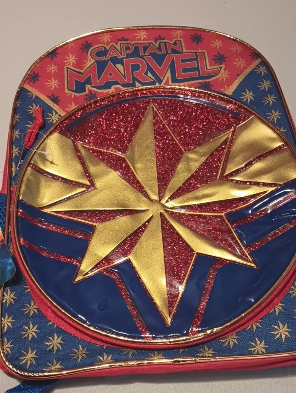 Captain Marvel Backpack - Red, Blue & Gold